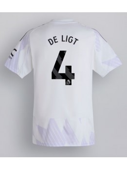 Manchester United Matthijs de Ligt #4 Replika Borta Kläder 2025-26 Kortärmad